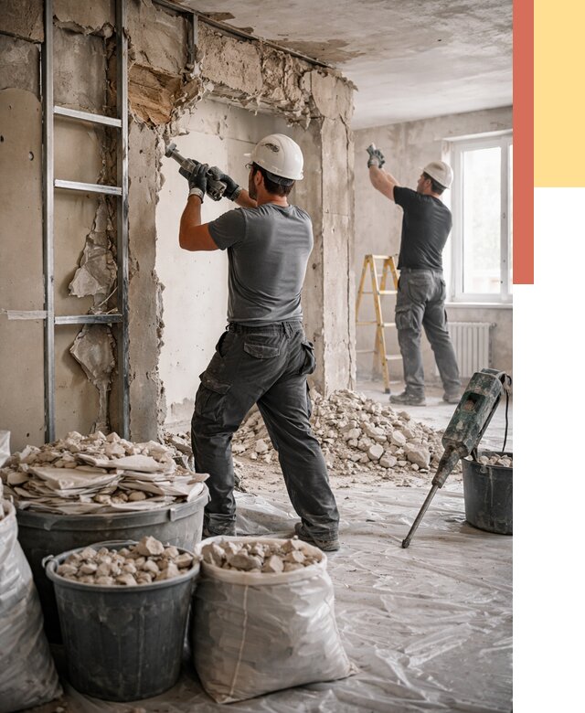 Демонтажные работы в Архангельске от 2776 руб. — услуги и цена под ключ | ОТДЕЛОЧНИК-Рхн