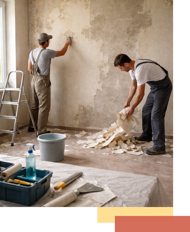 Снятие старых обоев в Архангельске быстро и качественно