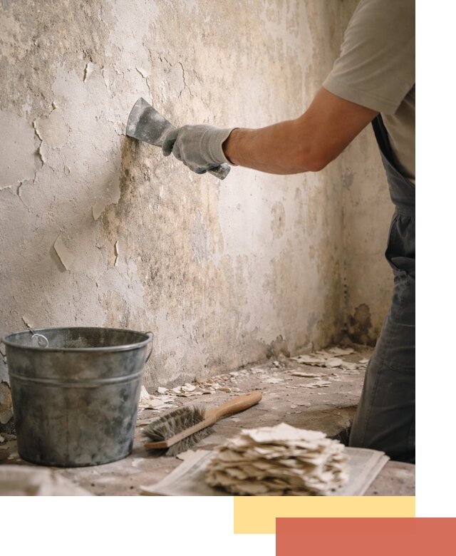 Удаление старой краски со стен в Архангельске качественно и быстро