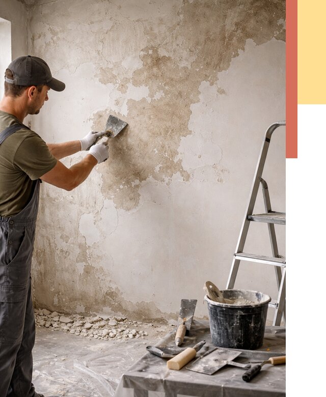 Снятие старой шпаклевки в Архангельске от 1902 руб. — быстро и недорого | ОТДЕЛОЧНИК-Рхн