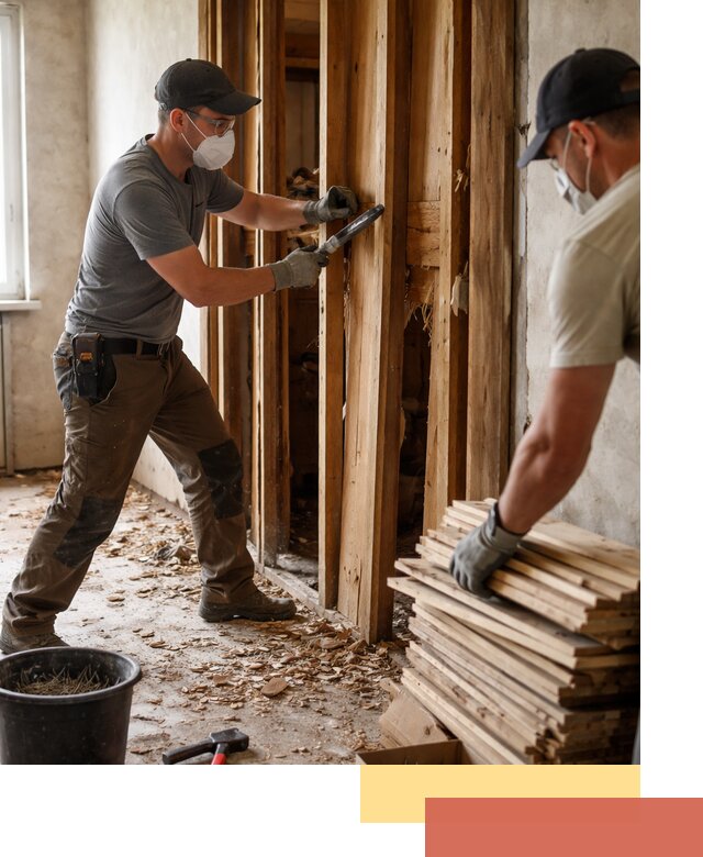 Демонтаж деревянных перегородок в Архангельске быстро и аккуратно