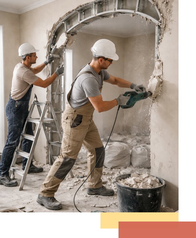 Демонтаж гипсокартонной арки в Архангельске быстро и аккуратно