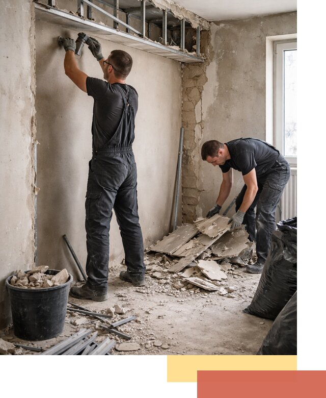 Демонтаж короба из гипсокартона в Архангельске быстро и аккуратно