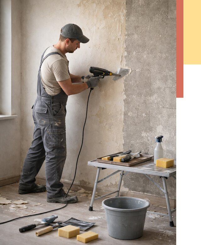 Очистка стен от клея в Архангельске от 1902 руб. — снятие и удаление клея со стен | ОТДЕЛОЧНИК-Рхн