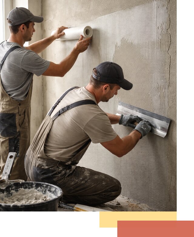 Армирование стен стеклосеткой в Архангельске для прочной отделки