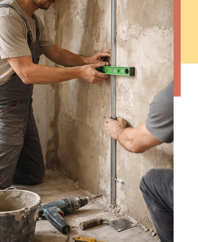 Установка штукатурных маяков в Архангельске от 7197 руб. — быстро и недорого | ОТДЕЛОЧНИК-Рхн