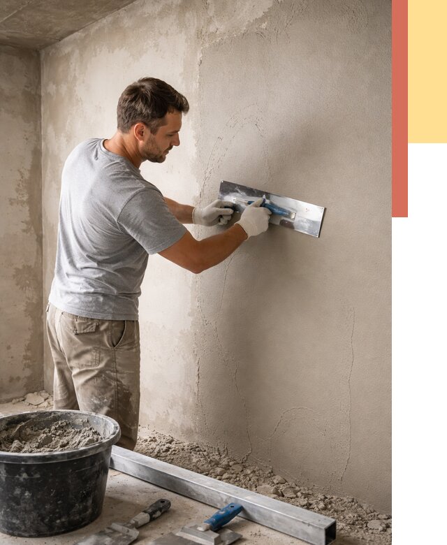 Штукатурка стен без маяков в Архангельске от 7402 руб/м2 — услуги и цена | ОТДЕЛОЧНИК-Рхн