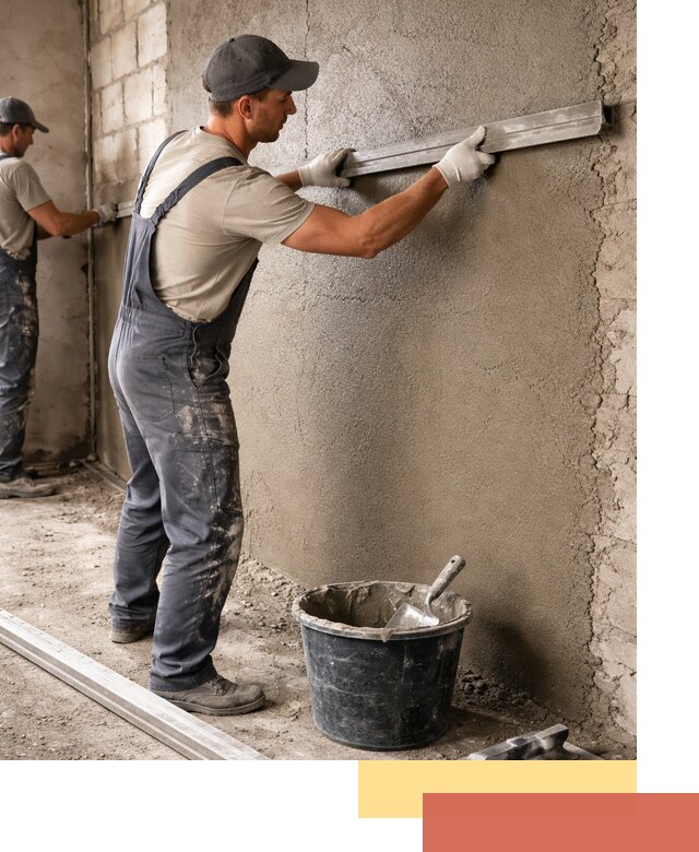 Штукатурка стен цементно-песчаная в Архангельске профессионально