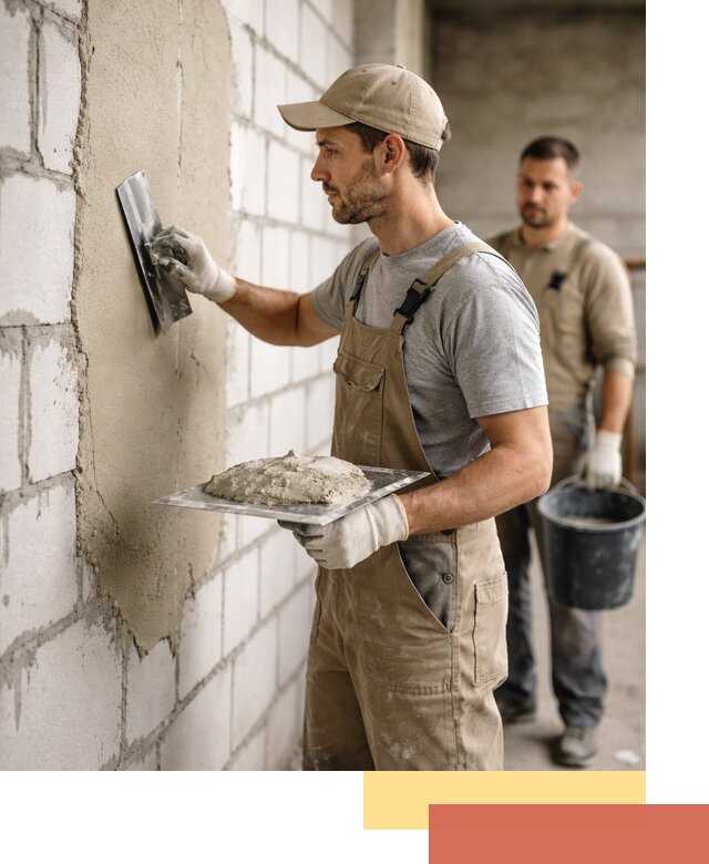 Штукатурка стен из газобетона в Архангельске под ключ