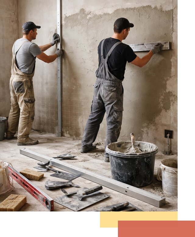 Профессиональная штукатурка стен под плитку в Архангельске