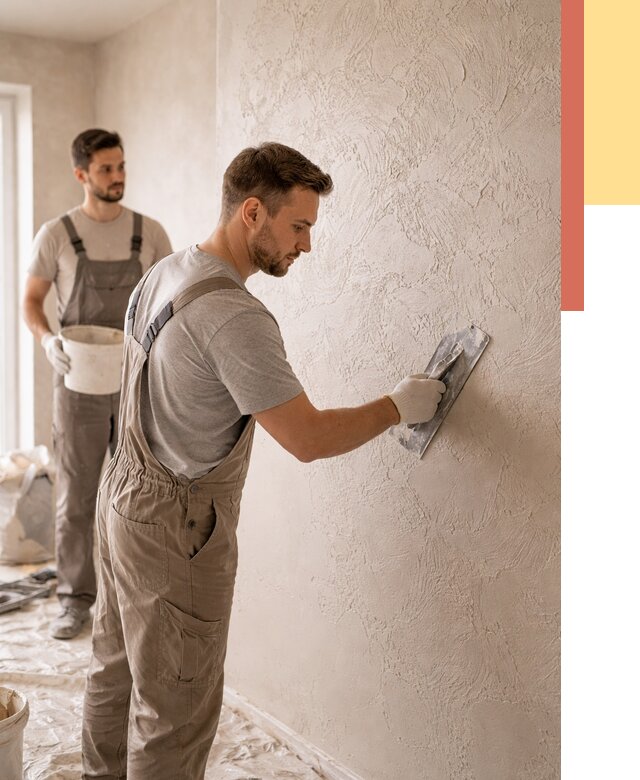 Фактурная штукатурка стен в Архангельске от 4318 руб./м² — заказать под ключ | ОТДЕЛОЧНИК-Рхн