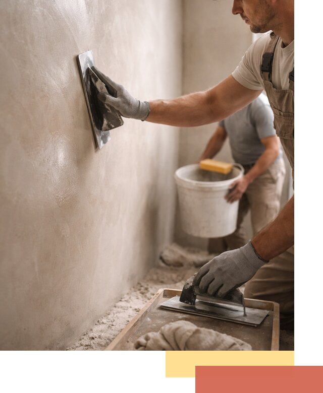 Нанесение марокканской штукатурки таделакт в Архангельске
