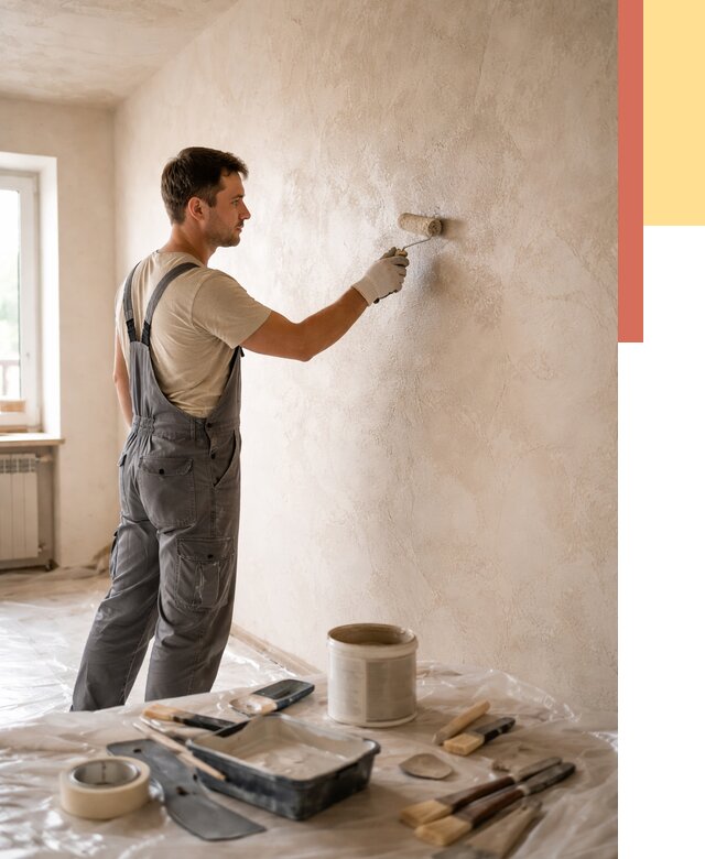 Нанесение лессирующей краски по декоративке в Архангельске от 1799 руб. | ОТДЕЛОЧНИК-Рхн