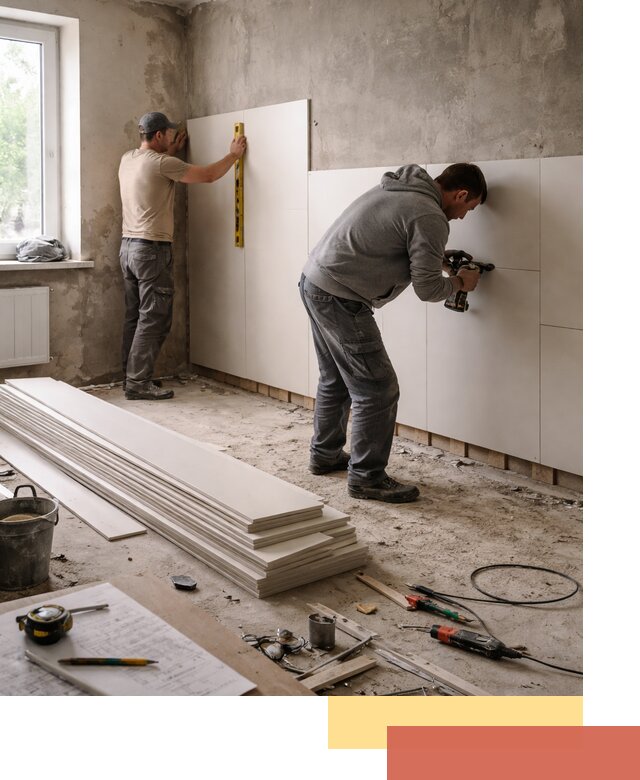 Монтаж ПВХ панелей на стены в Архангельске качественно и быстро