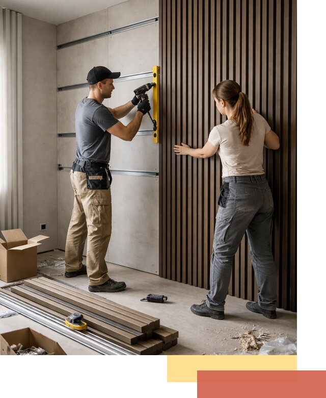 Монтаж реечных панелей на стены в Архангельске