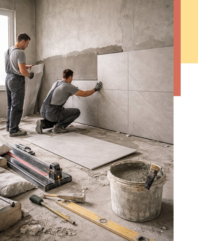 Облицовка стен керамогранитом в Архангельске от 4318 руб./м² — услуги под ключ | ОТДЕЛОЧНИК-Рхн