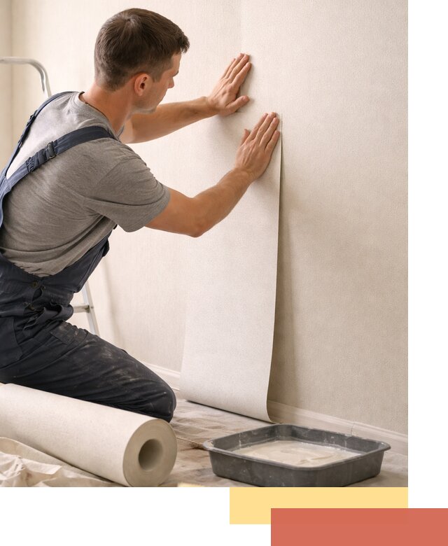 Поклейка флизелиновых обоев в Архангельске качественно и быстро