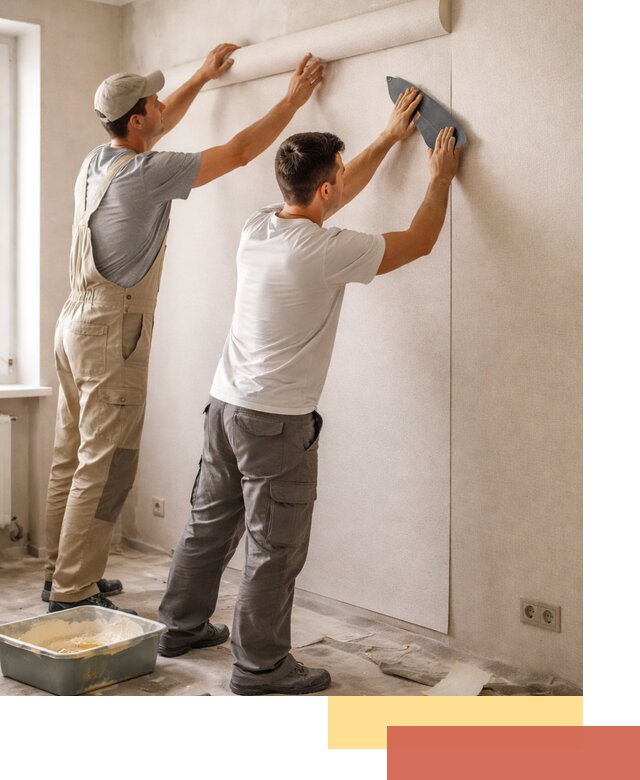 Поклейка виниловых обоев в Архангельске профессионально и качественно