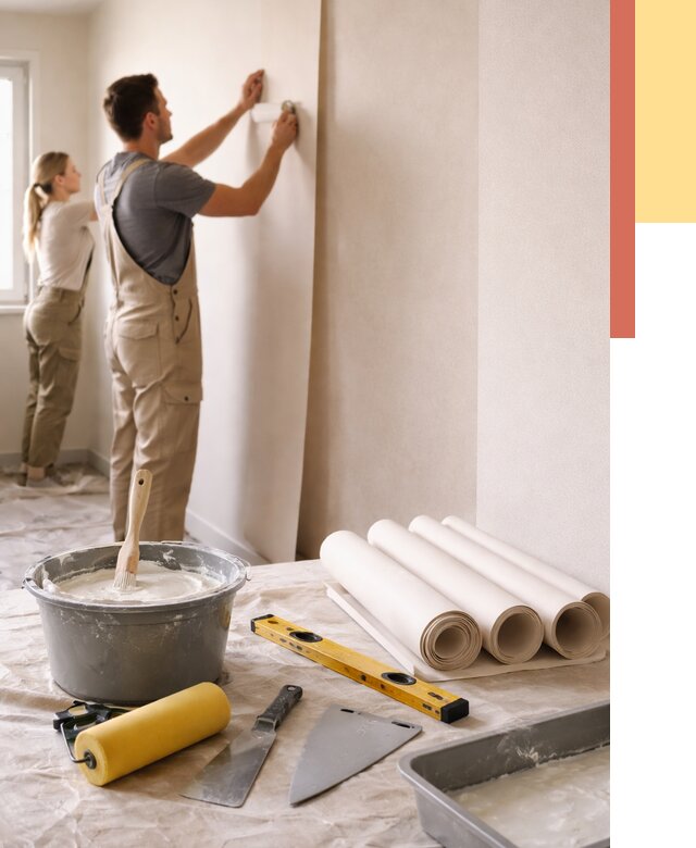 Поклейка бумажных обоев в Архангельске от 5655 руб./м2 — быстро и недорого | ОТДЕЛОЧНИК-Рхн