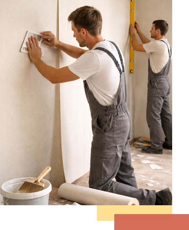 Поклейка бумажных обоев в Архангельске качественно и недорого