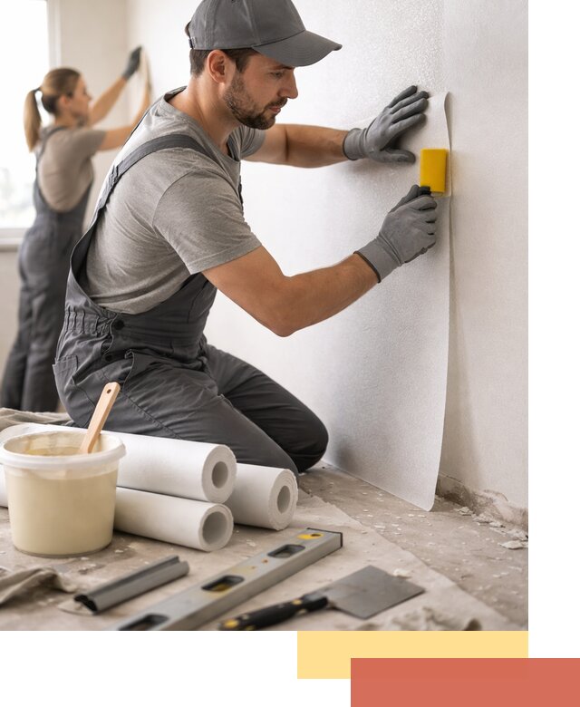 Поклейка стеклообоев профессионально в Архангельске