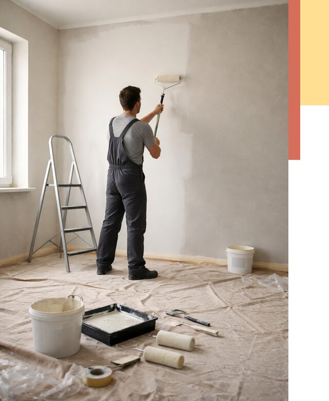 Покраска стен моющейся краской в Архангельске от 360 руб./м² — быстро и недорого | ОТДЕЛОЧНИК-Рхн