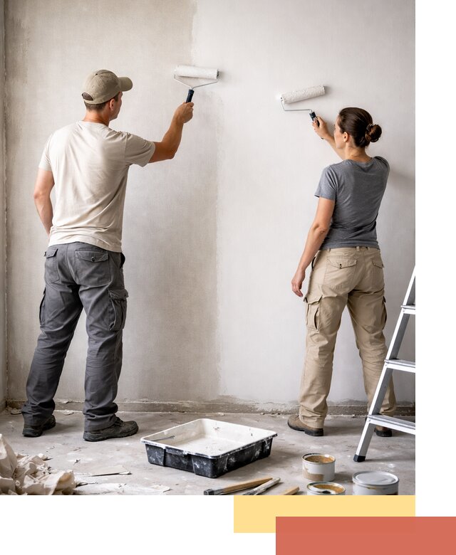 Окраска стен по стеклохолсту в Архангельске качественно и долговечно