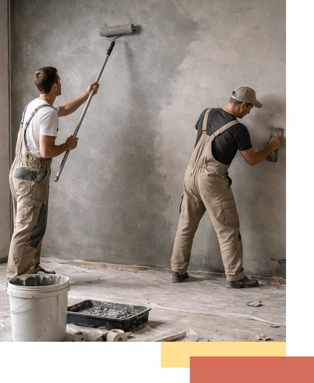 Покраска стен под бетон в Архангельске профессионально и недорого