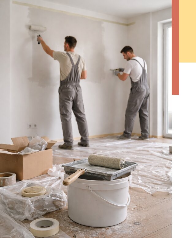 Покраска стен в квартире в Архангельске от 2570 руб/м2 — быстро и недорого | ОТДЕЛОЧНИК-Рхн