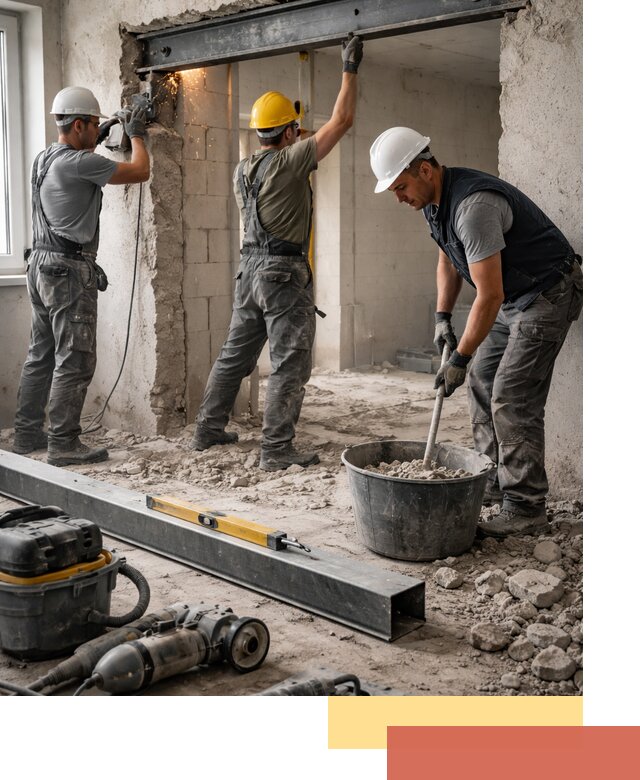 Создание проемов в стенах и несущих конструкциях в Архангельске