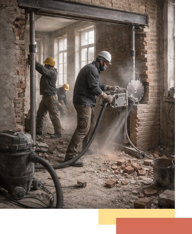 Прорезка проема в стене под дверной или оконный проем в Архангельске