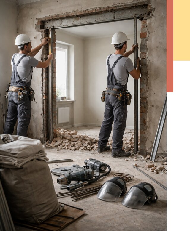 Расширение дверного проема в Архангельске от 12851 руб. под ключ | ОТДЕЛОЧНИК-Рхн