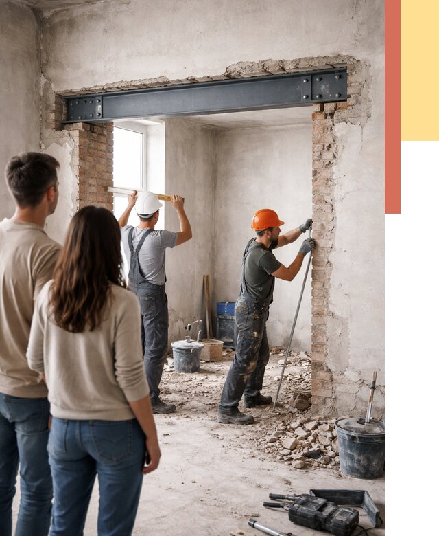 Усиление проема в стене в Архангельске от 9767 руб. — усиление дверного проема металлоконструкцией | ОТДЕЛОЧНИК-Рхн