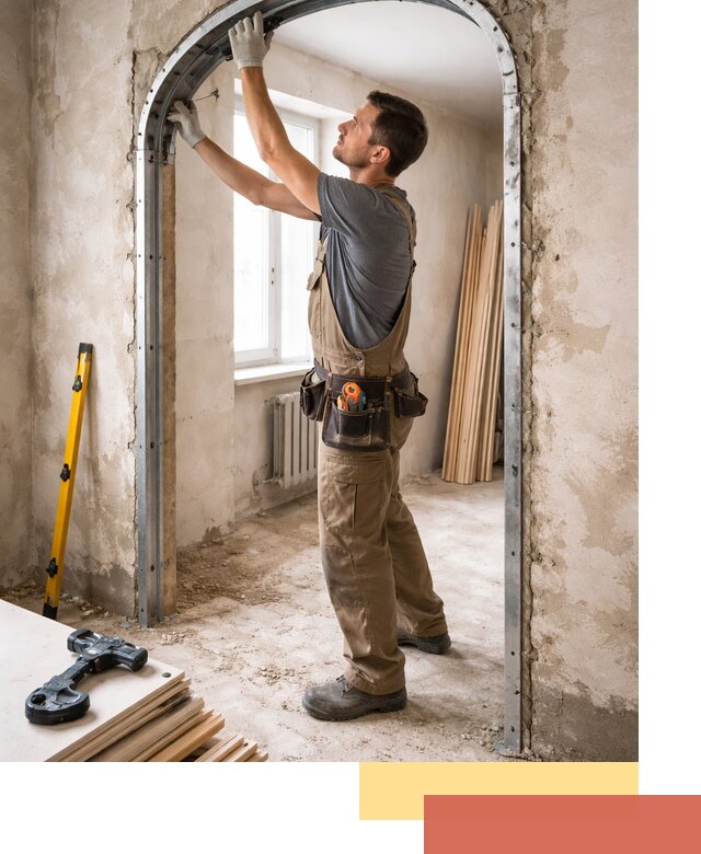 Устройство арочного проема в Архангельске под ключ