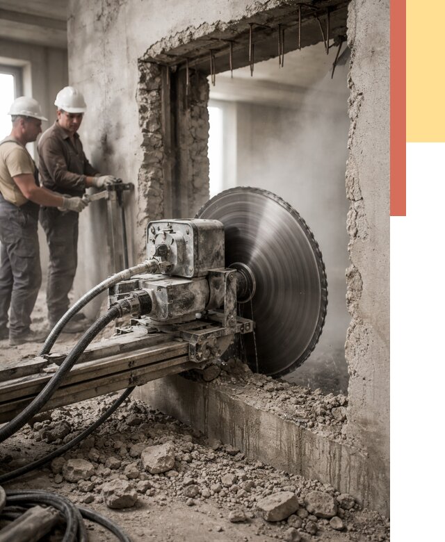 Алмазная резка проемов в Архангельске от 4626 руб. быстро и недорого | ОТДЕЛОЧНИК-Рхн