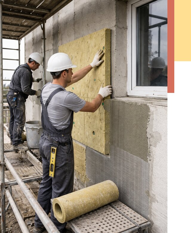 Утепление стен в Архангельске от 4421 руб. под ключ — быстро и недорого | ОТДЕЛОЧНИК-Рхн