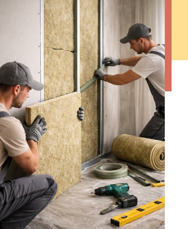 Шумоизоляция стен в Архангельске под ключ от 1902 руб. | ОТДЕЛОЧНИК-Рхн