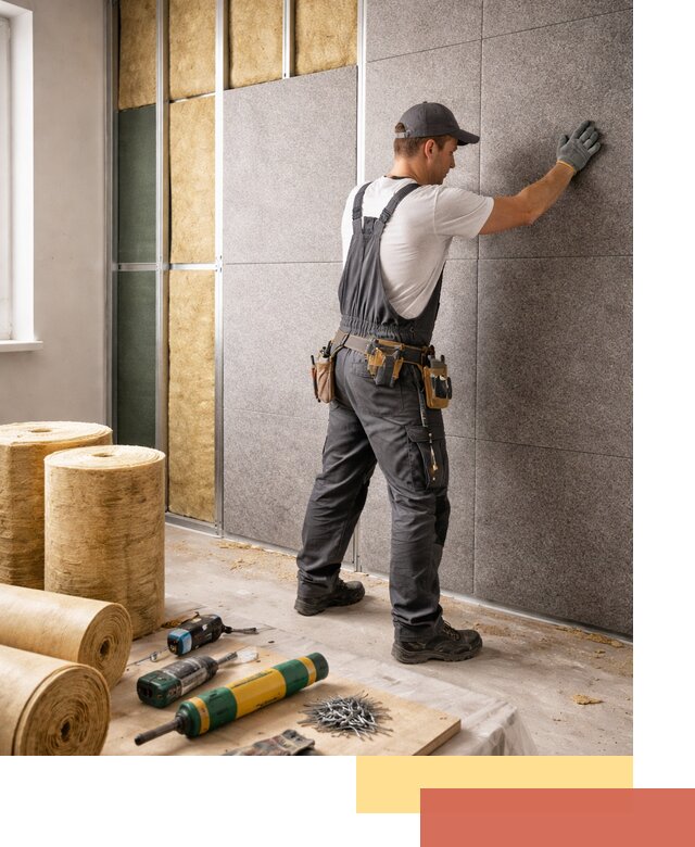 Профессиональная шумоизоляция стен в Архангельске для квартиры и офиса