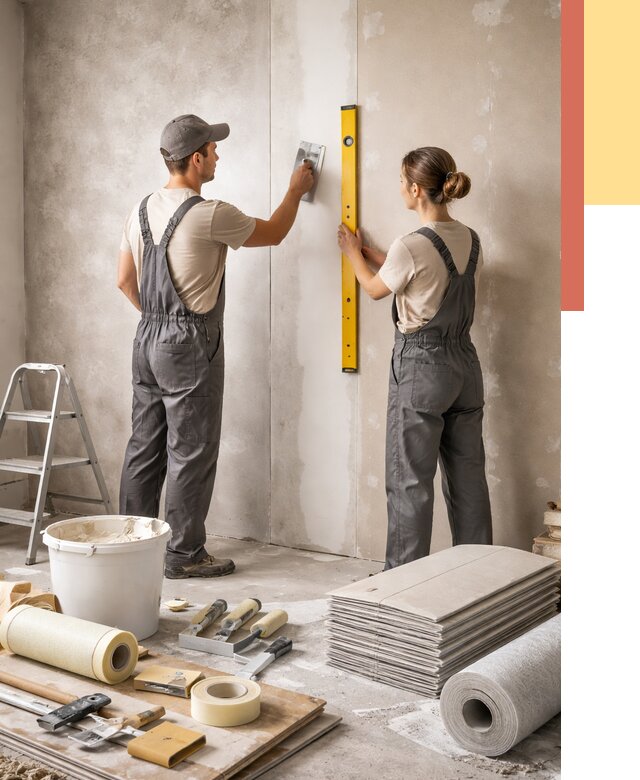 Отделка стен в Архангельске от 1542 руб/м² — недорого, быстро, под ключ | ОТДЕЛОЧНИК-Рхн