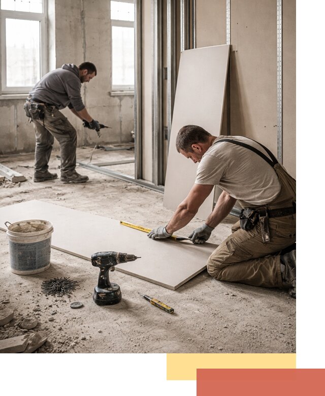 Кладка перегородок из ПГП под ключ в Архангельске