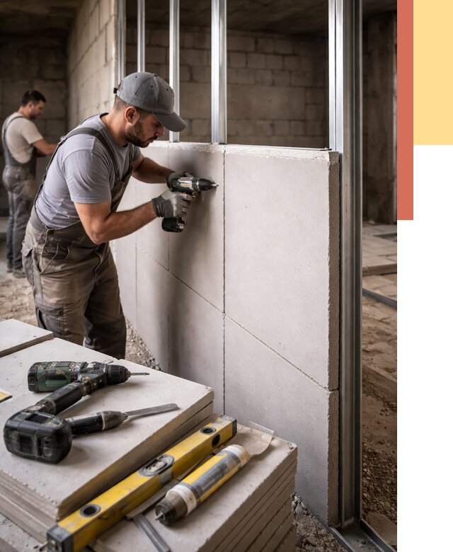 Кладка влагостойких перегородок ПГП в Архангельске от 1234 руб. под ключ | ОТДЕЛОЧНИК-Рхн