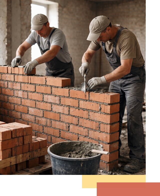 Кладка кирпичных перегородок под ключ в Архангельске