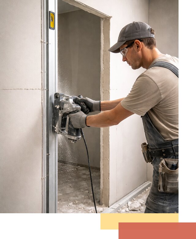 Устройство дверного проема в перегородке в Архангельске