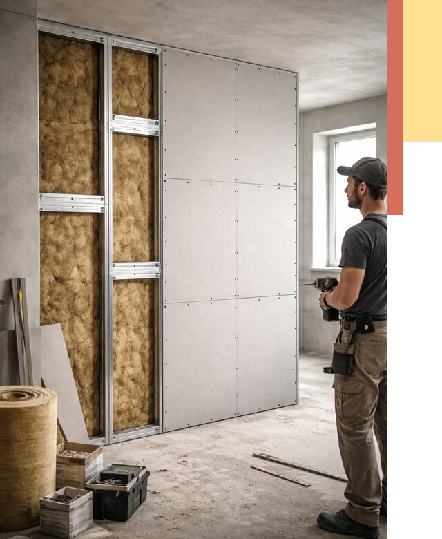 Усиленная перегородка под навеску в Архангельске от 13160 руб. — монтаж под ключ | ОТДЕЛОЧНИК-Рхн