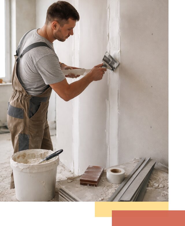 Шпаклевка перегородок из гипсокартона в Архангельске качественно и быстро