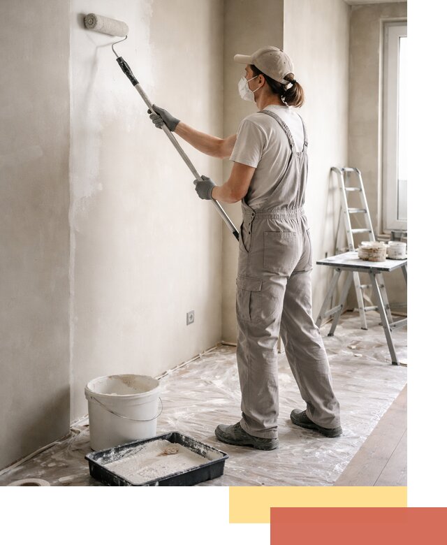 Покраска перегородок из гипсокартона в Архангельске качественно и недорого