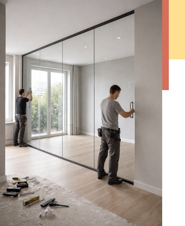 Изготовление стеклянных перегородок в Архангельске от 12697 руб. под ключ | ОТДЕЛОЧНИК-Рхн