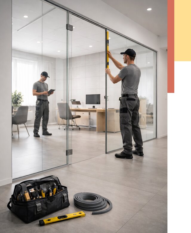 Цельностеклянные перегородки под ключ в Архангельске от 9767 руб. — монтаж и цены | ОТДЕЛОЧНИК-Рхн