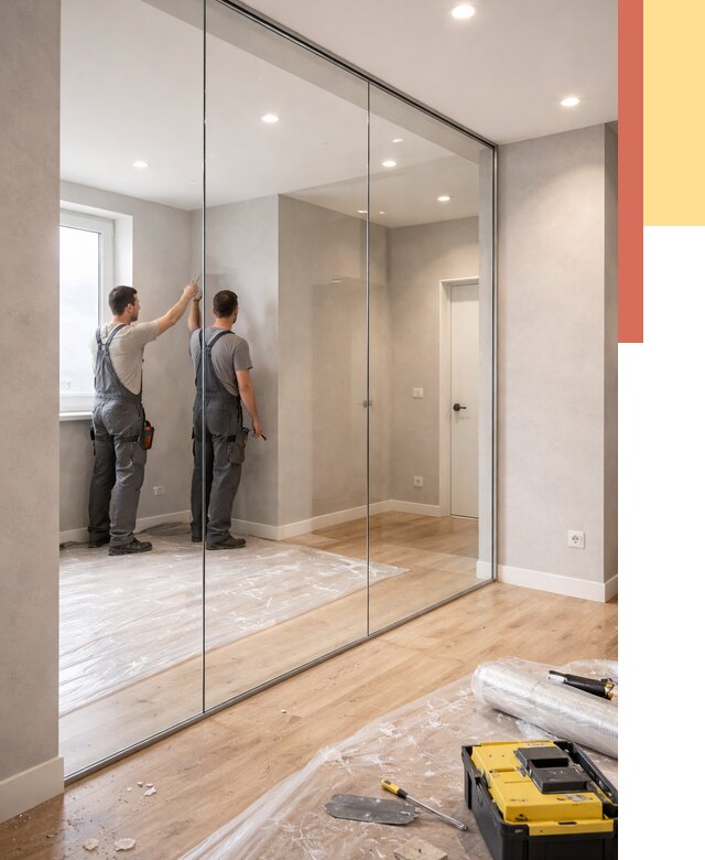 Безрамные стеклянные перегородки в Архангельске — монтаж от 9767 руб. | ОТДЕЛОЧНИК-Рхн