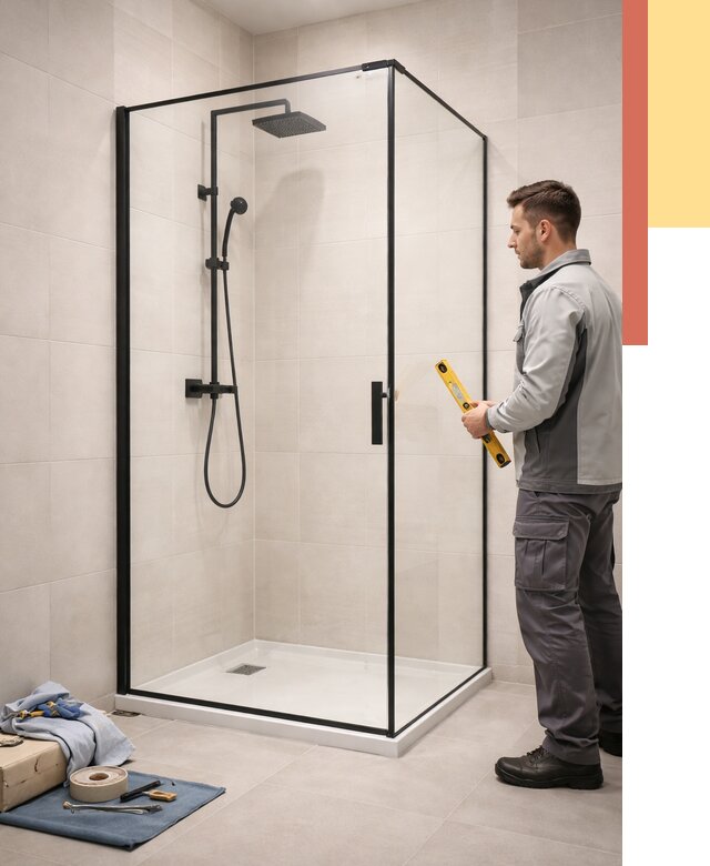 Стеклянные перегородки для душа в Архангельске от 12851 руб. | Монтаж под ключ — ОТДЕЛОЧНИК-Рхн
